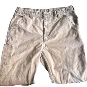 Carhartt Broken-In Workwear Pants 38x34 Distressed Tan Utility